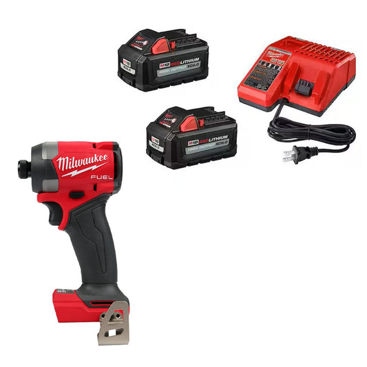 M18 FUEL™ 1/4" Hex Impact Driver & M18 REDLITHIUM HIGH OUTPUT XC6.0 Battery 2-Pack System Starter Kit Bundle