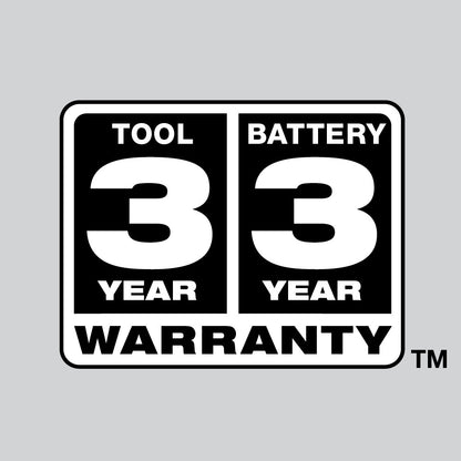 Warranty: Tool 3 Year, Battery 3 Year