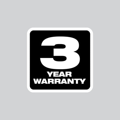 3 Year Warranty