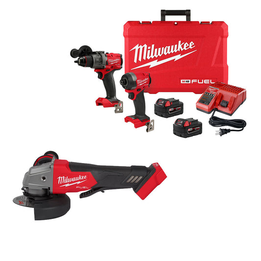 M18 FUEL™ 4-1/2" / 5" Grinder Paddle Switch, No-Lock & M18 FUEL™ 2-Tool Combo Kit Bundle
