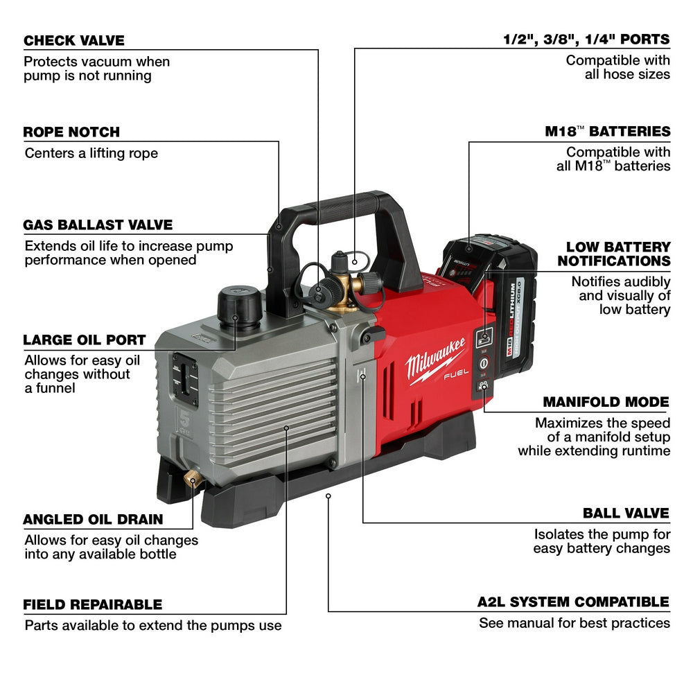 M18 FUEL™ 5 CFM Vacuum Pump Kit