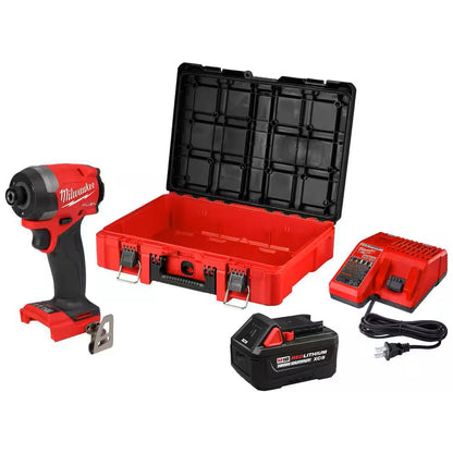 M18 FUEL™ Brushless Cordless 1/4 in. Hex Impact Driver Kit with 5.0Ah Battery/Charger & PACKOUT Tool-Box