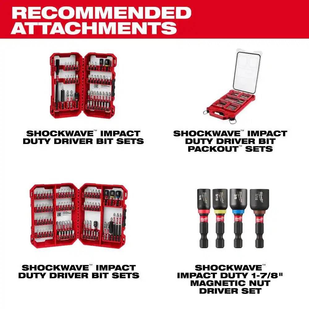 M18 FUEL™ Brushless Cordless 1/4 in. Hex Impact Driver Kit with 5.0Ah Battery/Charger & PACKOUT Tool-Box