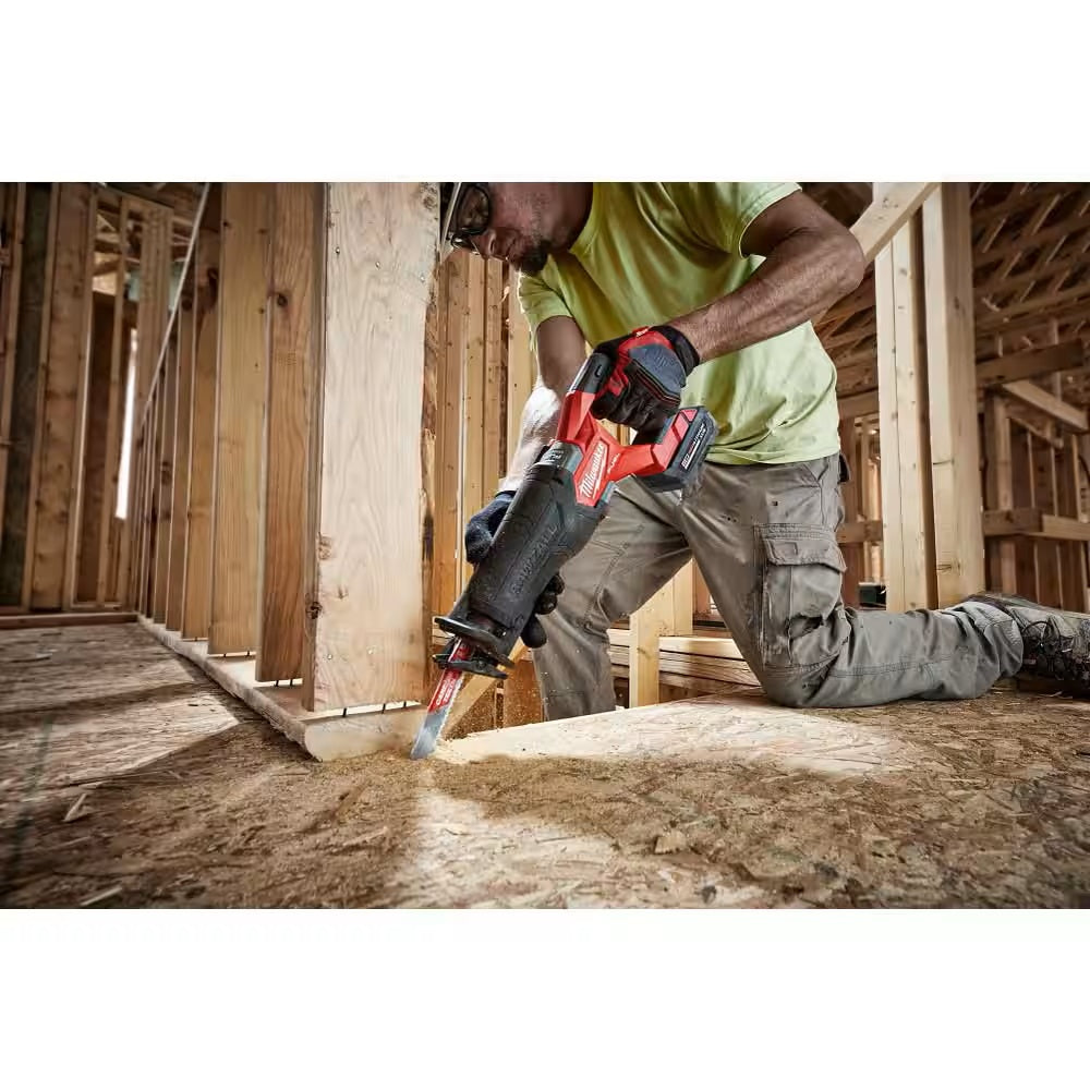 M18 FUEL Brushless Cordless SAWZALL Reciprocating Saw Kit with 5.0Ah Battery/Charger & PACKOUT Tool-Box