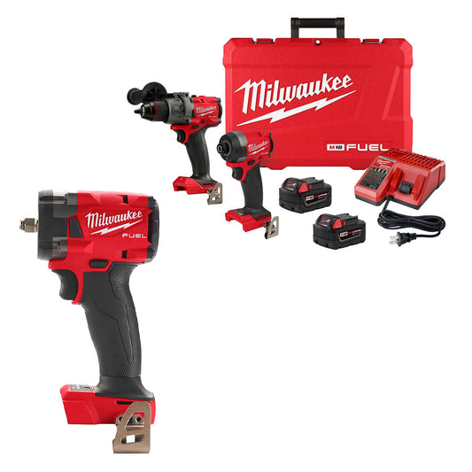 M18 FUEL™ 3/8 Compact Impact Wrench w/ Friction Tool & M18 FUEL™ 2-Tool Combo Kit Bundle