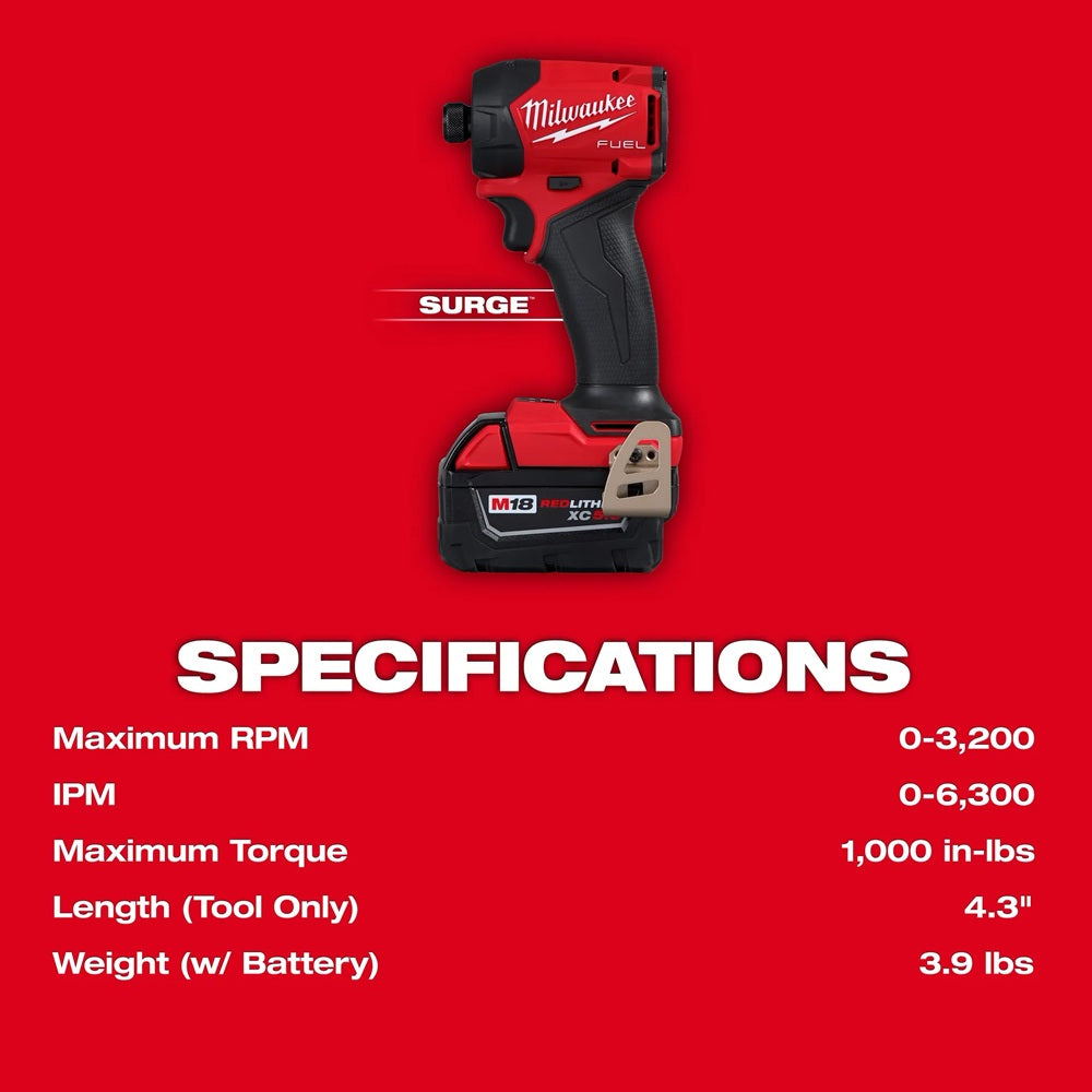 M18 FUEL™ SURGE™ 1/4" Hex Hydraulic Driver Kit