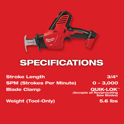 M18™ HACKZALL® Reciprocating Saw