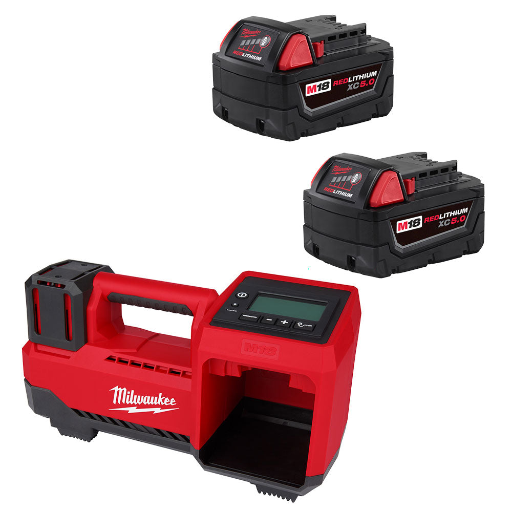 M18™ Inflator & M18™ REDLITHIUM™ XC 5.0Ah Extended Capacity Battery Pack (2 Piece) Bundle
