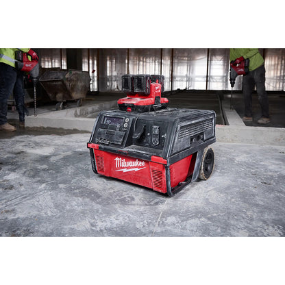 Milwaukee tool Super Charger on a construction site