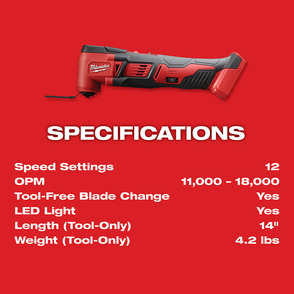 M18™ Multi-Tool Specs