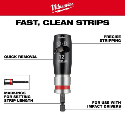 Milwaukee Solid Wire Stripper Set, 4 Pieces