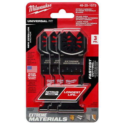 NITRUS™ Carbide Extreme Materials Universal Fit OPEN-LOK™ Multi-Tool Blade (3 PK)