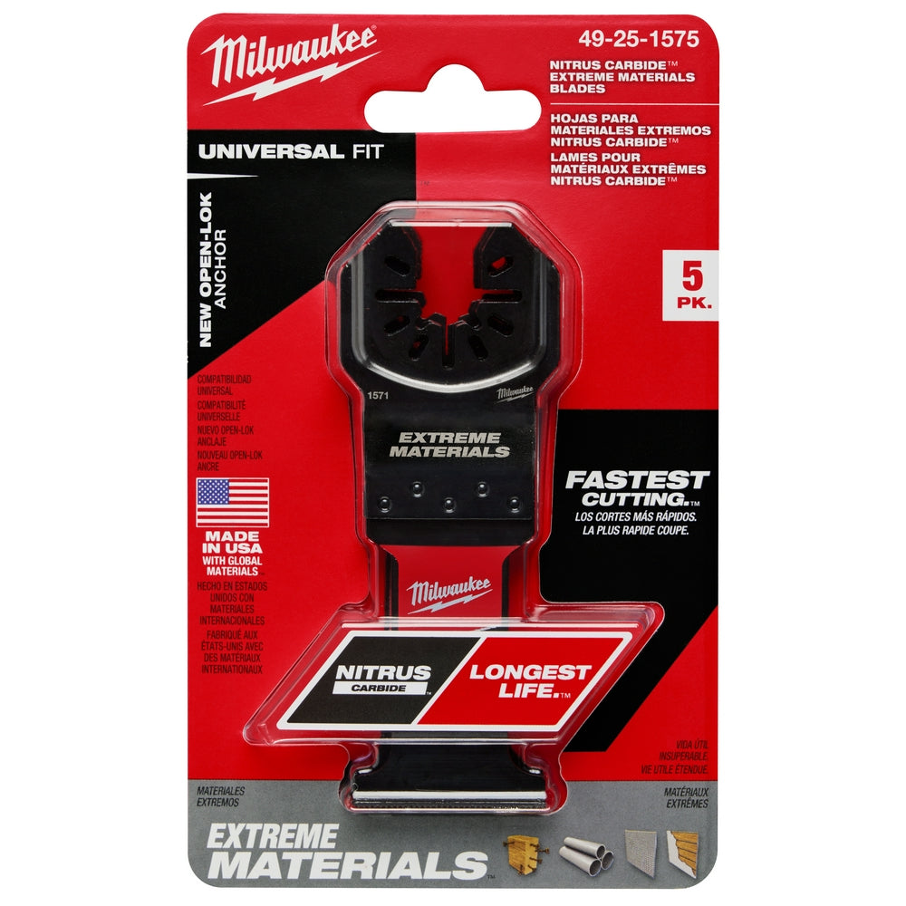NITRUS™ Carbide Extreme Materials Universal Fit OPEN-LOK™ Multi-Tool Blade (5 PK)