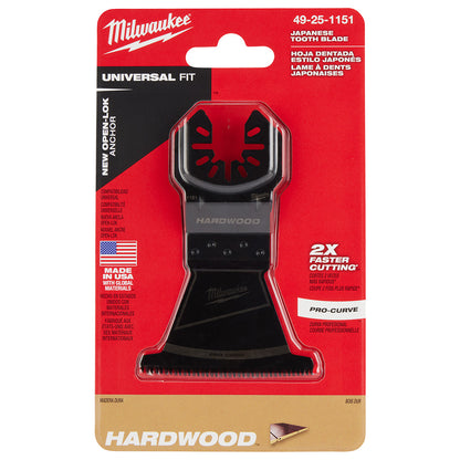OPEN-LOK™ 2-1/2" HCS Japanese Tooth PRO-CURVE™ Hardwood Multi-Tool Blade