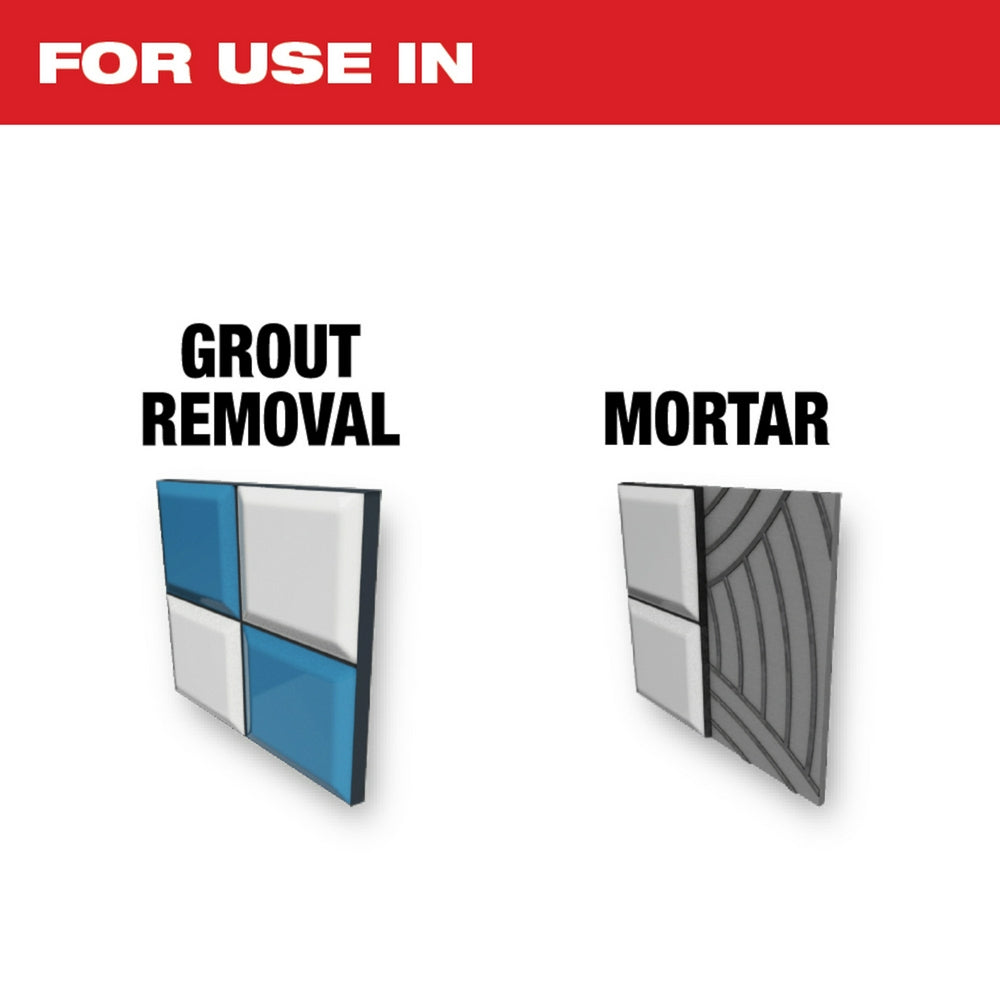 For use in Grout Removal and Mortar