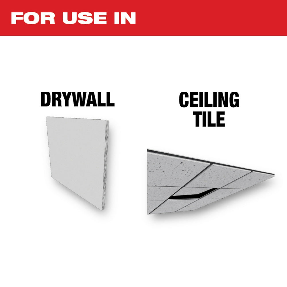 For use in Drywall and Ceiling Tile