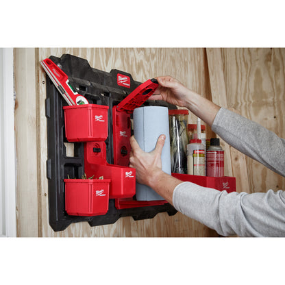 PACKOUT™ Roll Holder attached to a wall