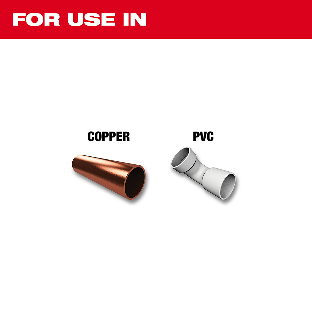 For use in Copper and PVC