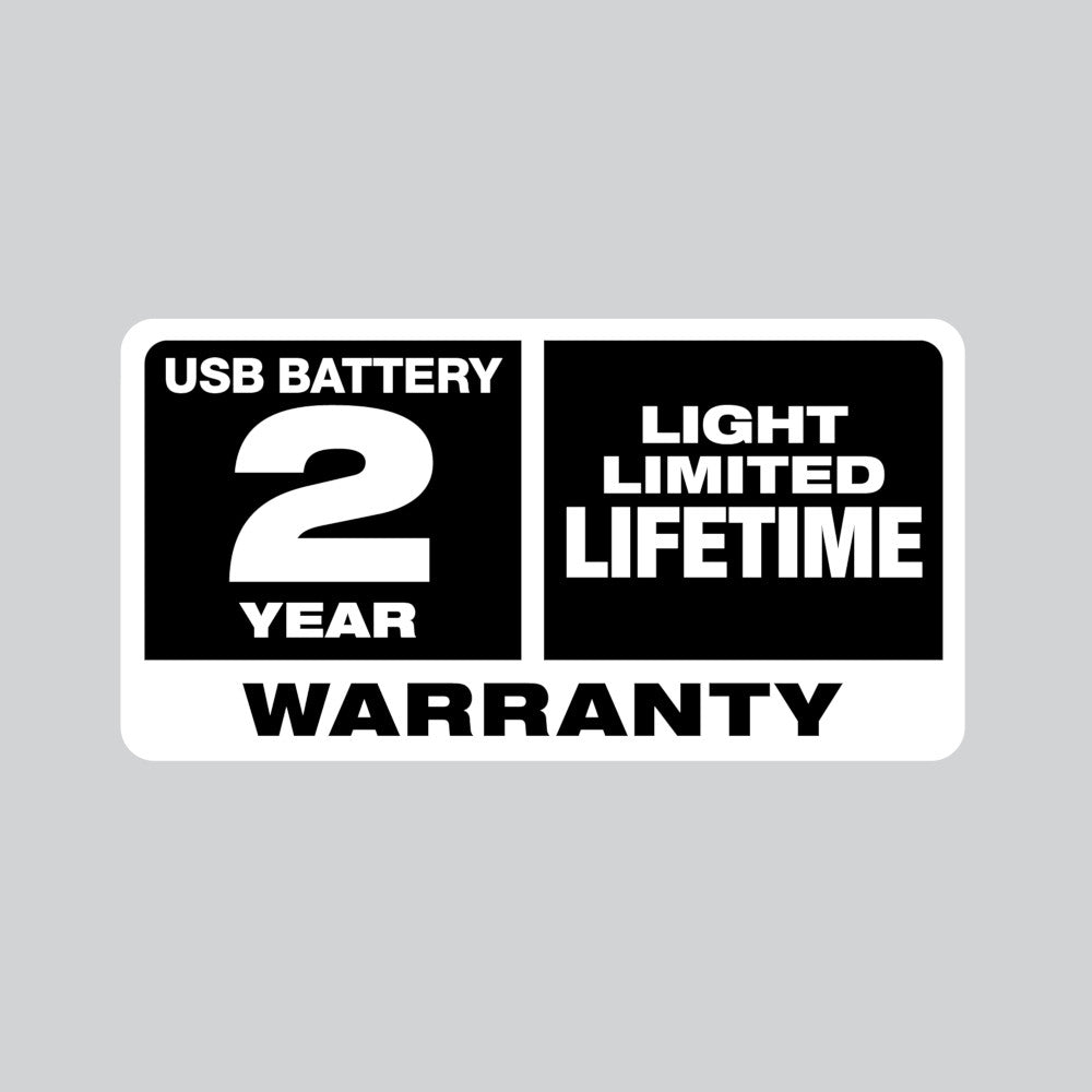 USB Battery 2 Year Warranty.