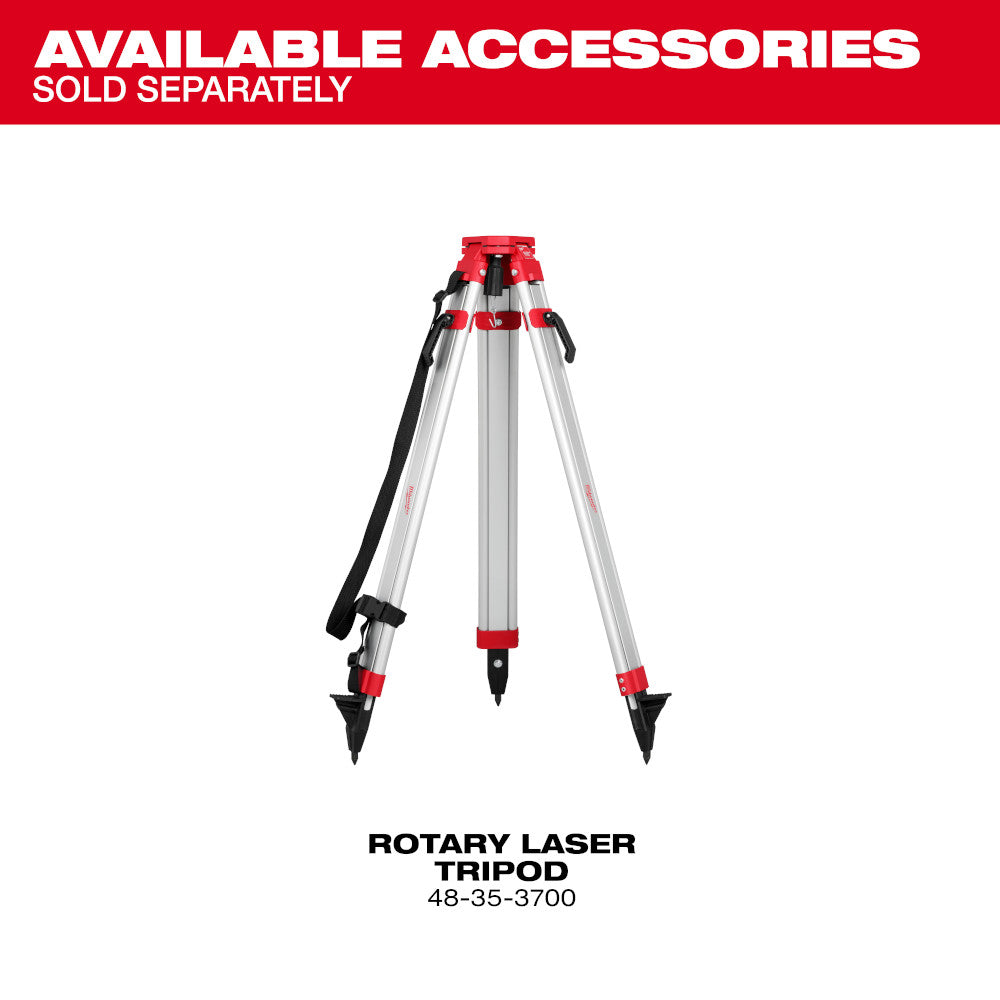 Available Accessories sold separately. Rotary Laser Tripod #48-35-3700