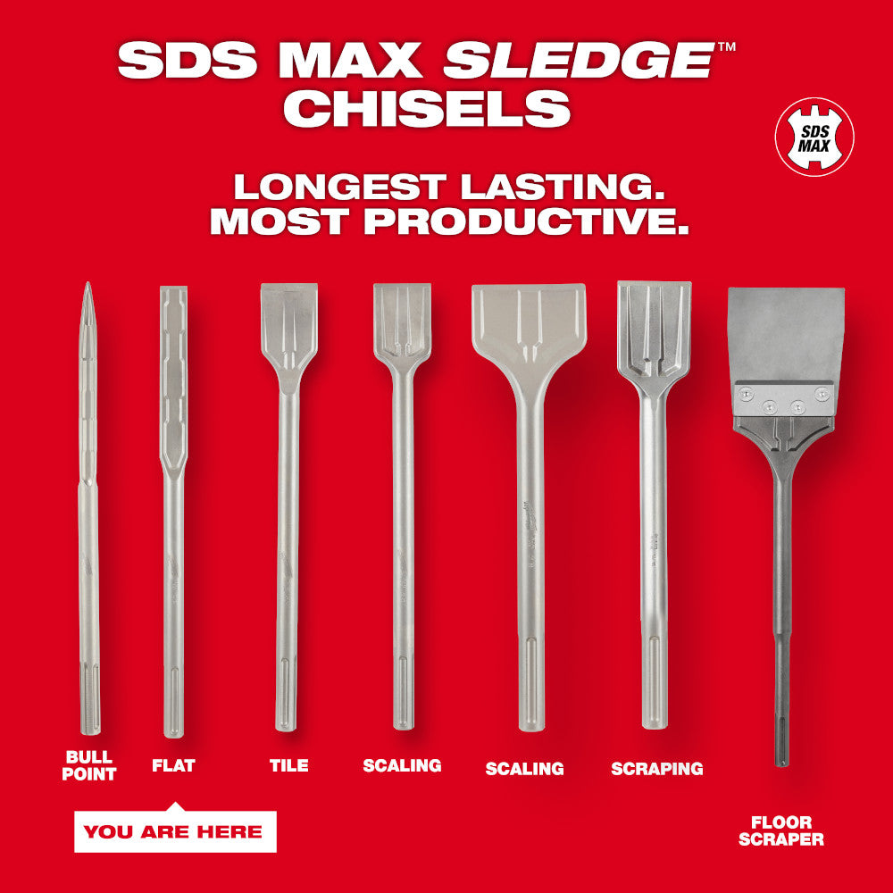 SDS MAX SLEDGE™ 1" X 16" Flat Chisel