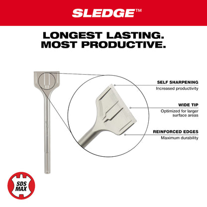 SDS Max SLEDGE™ 3" Scaling Chisel