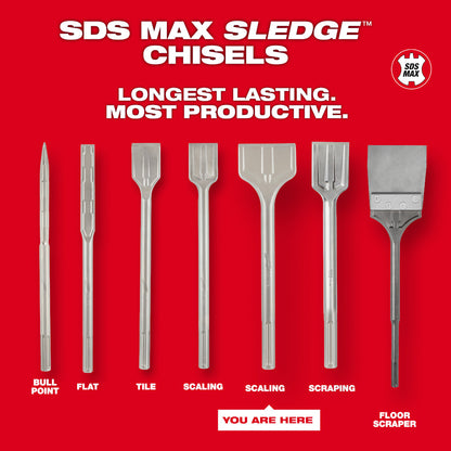 SDS Max SLEDGE™ 3" Scaling Chisel