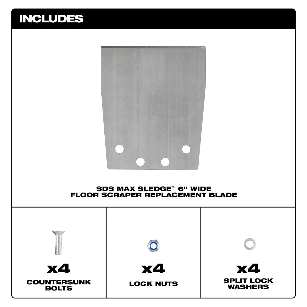SDS Max SLEDGE™ Floor Scraper Replacement Kit