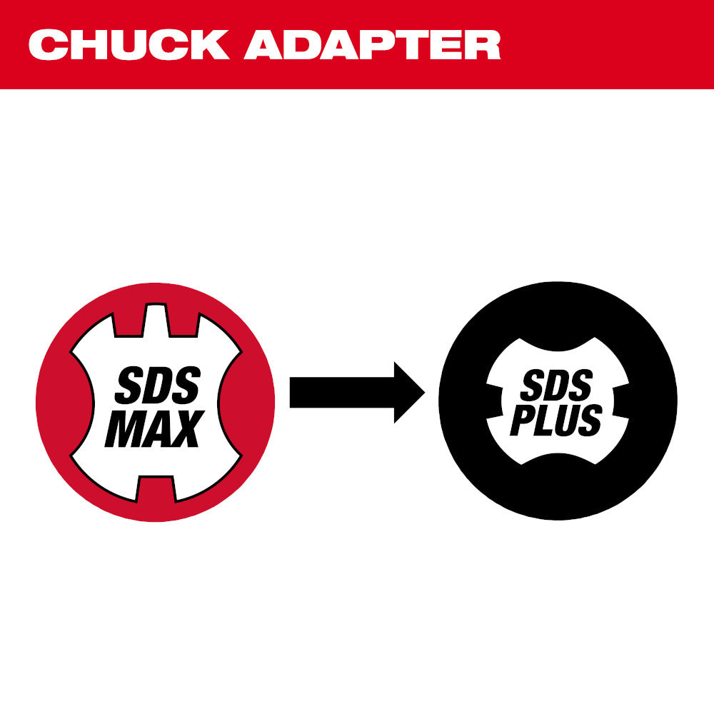 SDS Max to SDS Plus Chuck Adapter