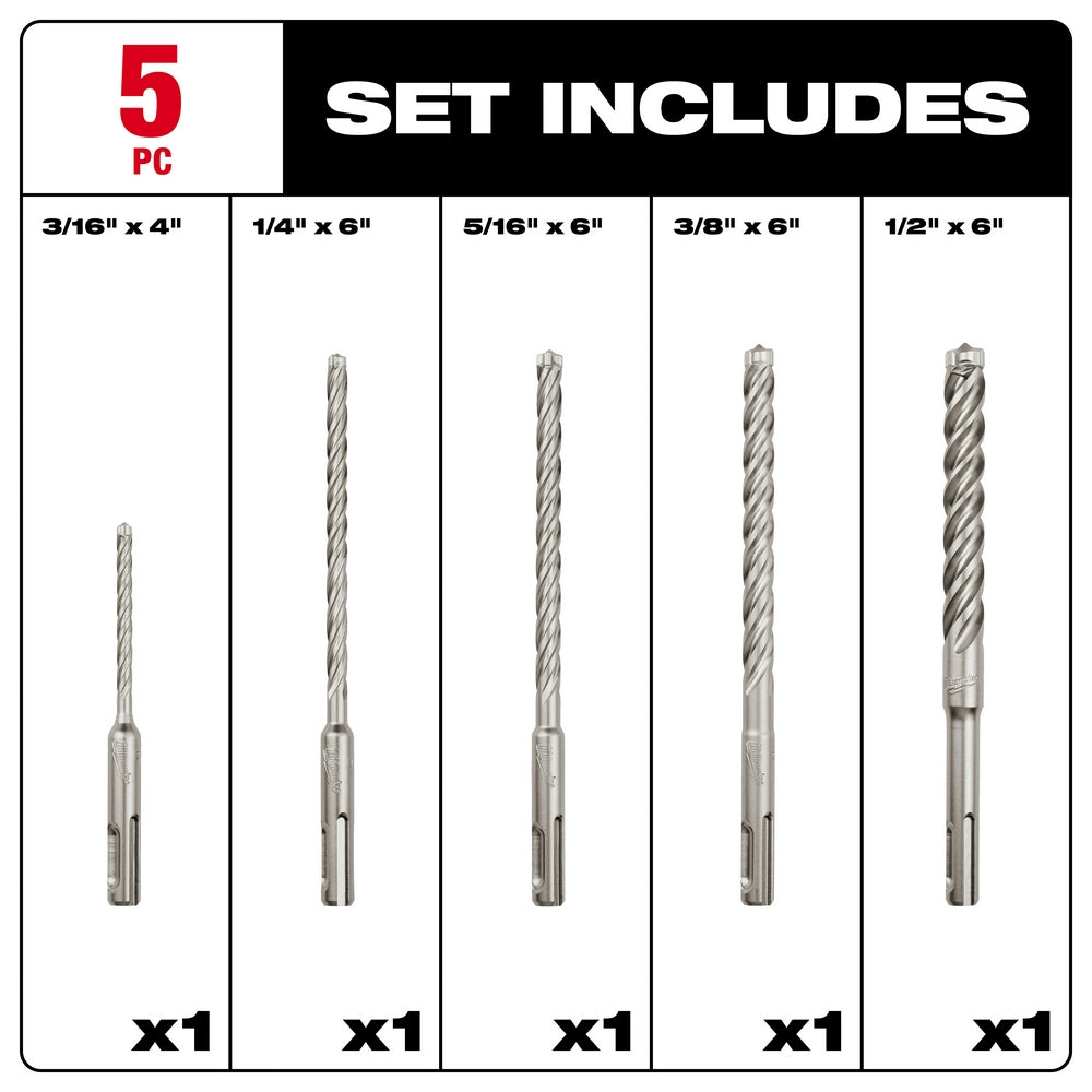 SDS Plus 4CT MX4™ 5 PC Kit
