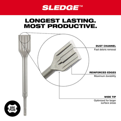 SDS Plus SLEDGE™ 1-1/2" Scaling Chisel