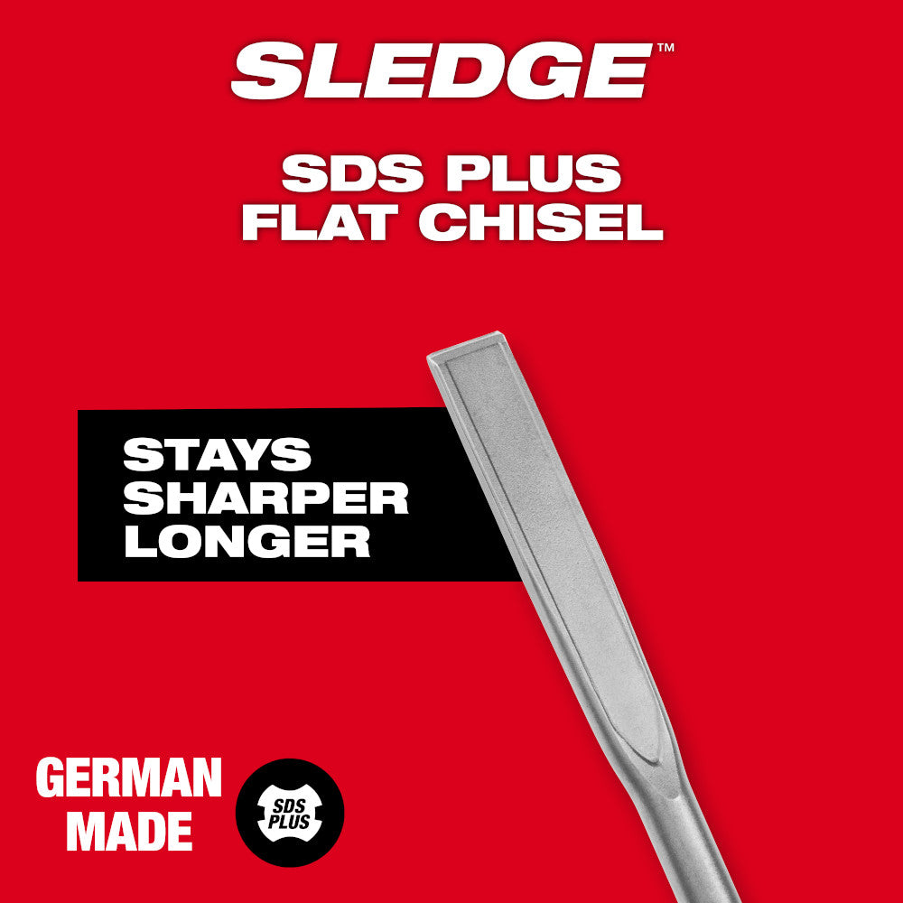 SDS Plus SLEDGE™ 3/4" X 10" Flat Chisel