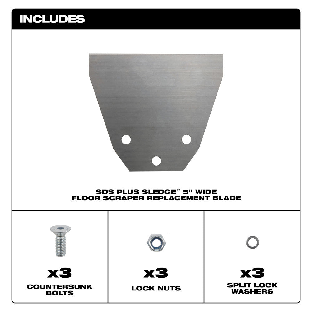 SDS Plus SLEDGE™ Floor Scraper Replacement Kit