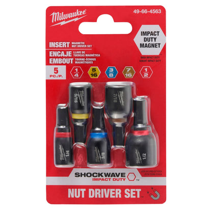 SHOCKWAVE™ 1" Impact Duty Insert Magnetic Nut Driver Set 5PC