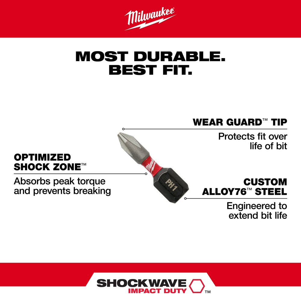 SHOCKWAVE™ 1" Impact Duty Security Insert Bit Set - 9PC