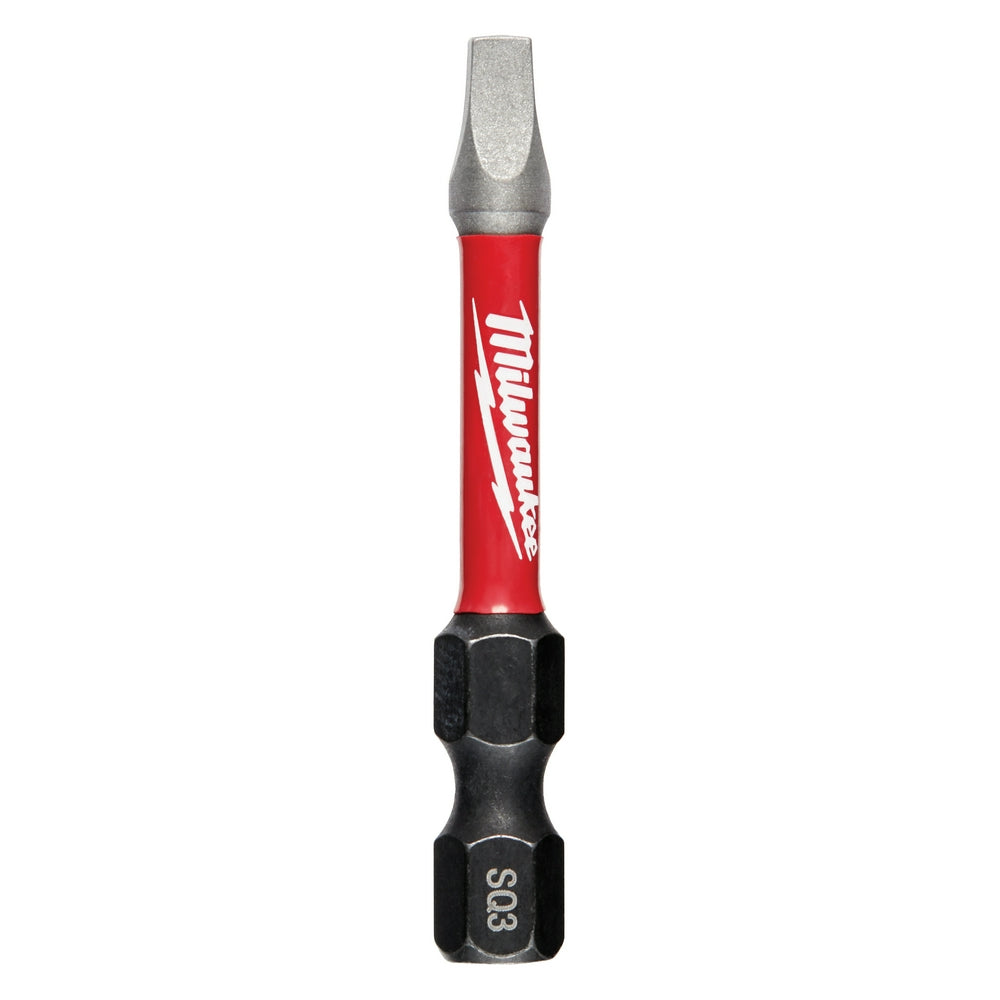 SHOCKWAVE™ 2" Impact Duty Square Recess #3 Power Bits (25 PK)