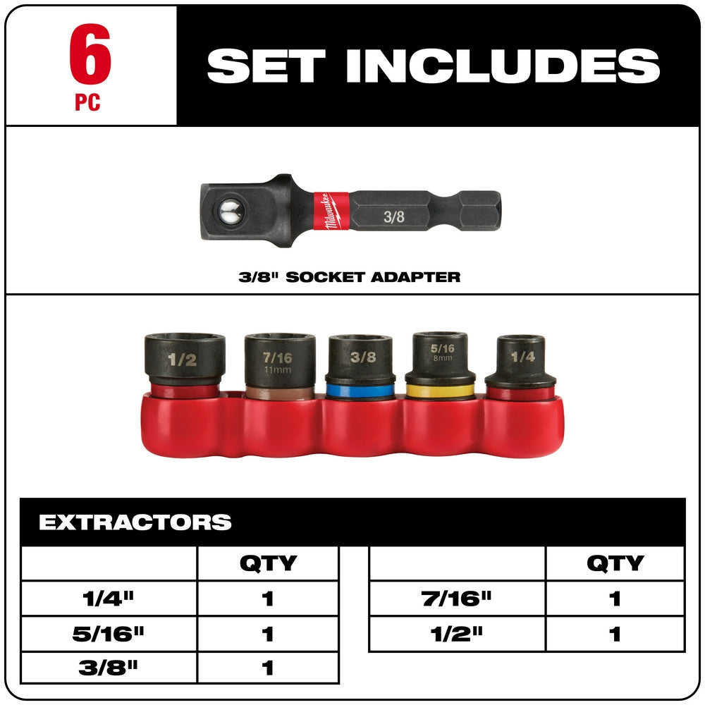 SHOCKWAVE™ Impact Duty Extractor Set - 6PC