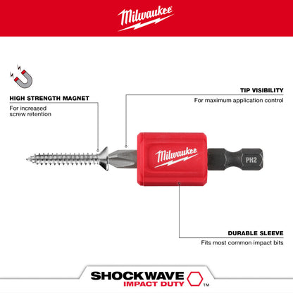 SHOCKWAVE™ Impact Duty Magnetic Attachment and PH2 Bit Set - 3PC