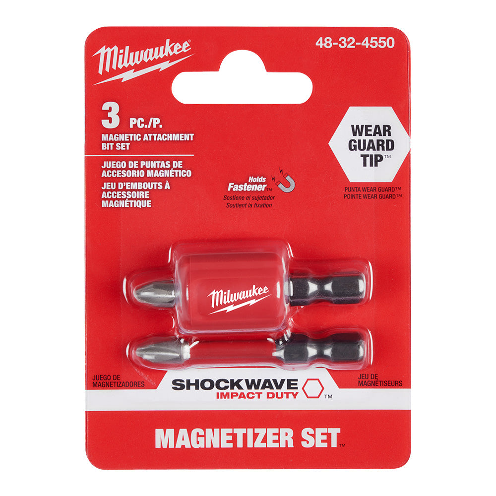 SHOCKWAVE™ Impact Duty Magnetic Attachment and PH2 Bit Set - 3PC