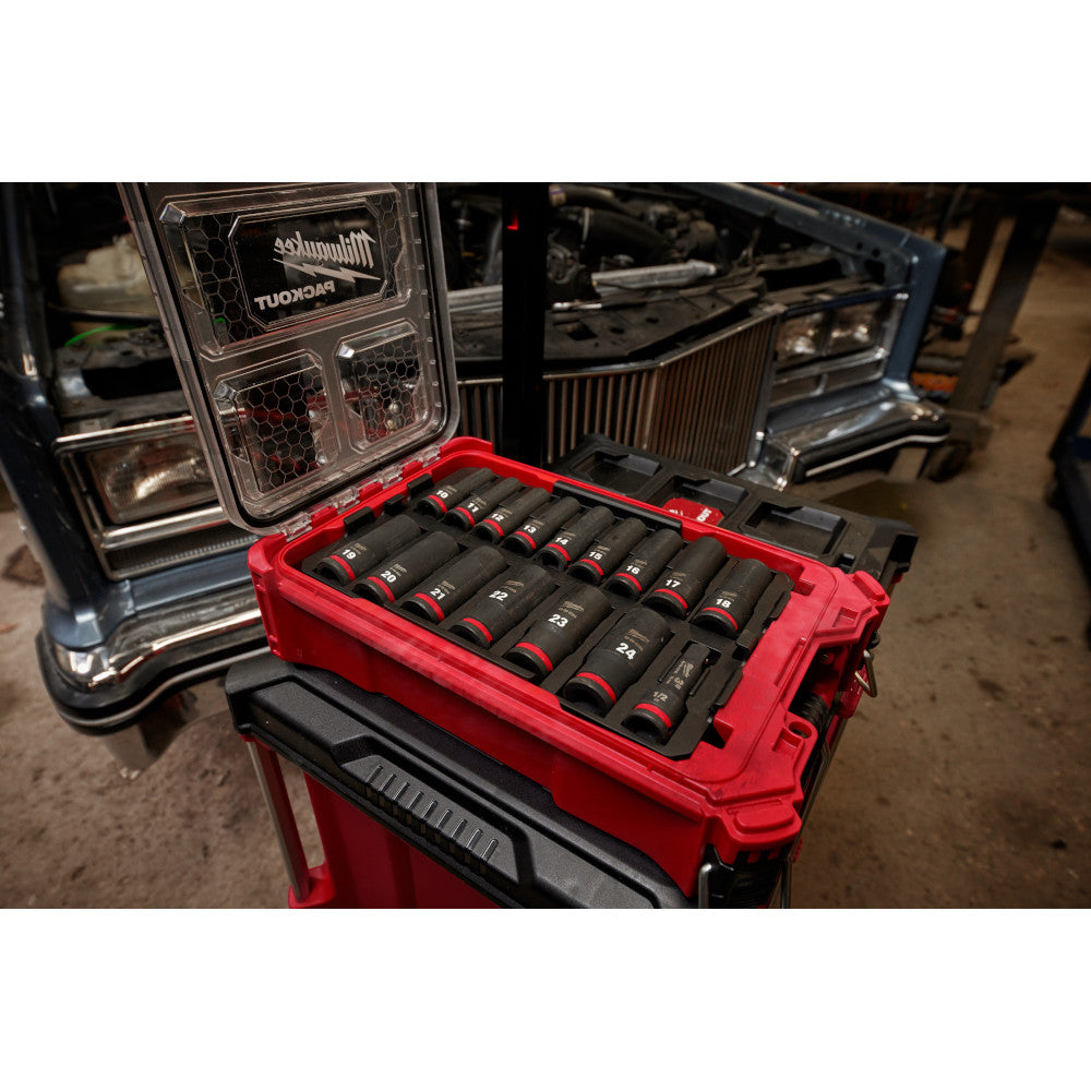 SHOCKWAVE™ Impact Duty Socket 1/2” Dr 16PC MM PACKOUT™ Set