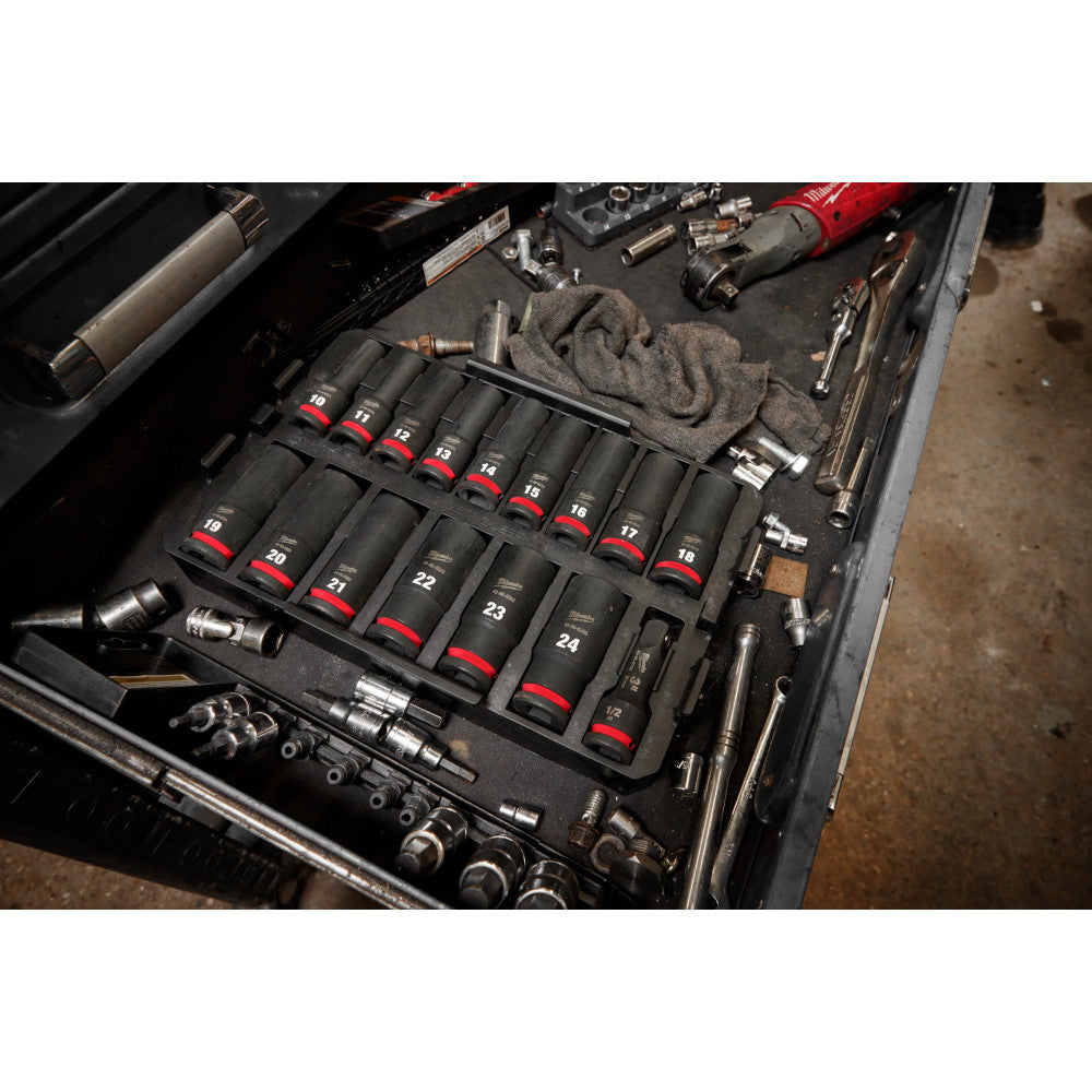 SHOCKWAVE™ Impact Duty Socket 1/2” Dr 16PC MM PACKOUT™ Set
