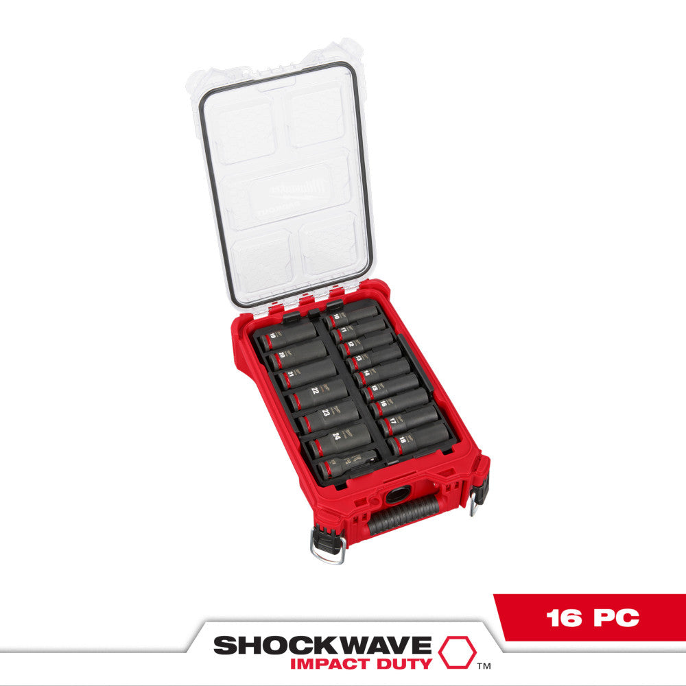 SHOCKWAVE™ Impact Duty Socket 1/2” Dr 16PC MM PACKOUT™ Set