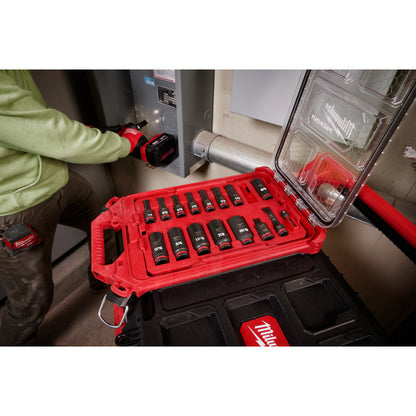 SHOCKWAVE™ Impact Duty Socket 3/8” Dr 17PC SAE PACKOUT™ Set