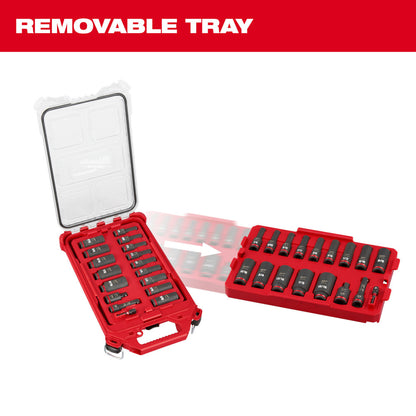 SHOCKWAVE™ Impact Duty Socket 3/8” Dr 17PC SAE PACKOUT™ Set