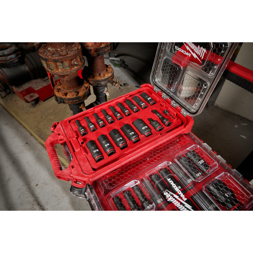 SHOCKWAVE™ Impact Duty Socket 3/8” Dr 17PC SAE PACKOUT™ Set