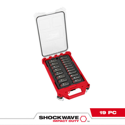 SHOCKWAVE™ Impact Duty Socket 3/8” Dr 19PC MM PACKOUT™ Set
