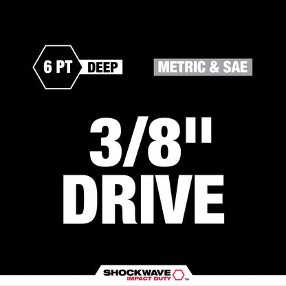 SHOCKWAVE™ Impact Duty Socket 3/8” Dr 36PC PACKOUT™ Set