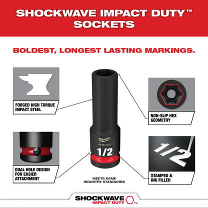 SHOCKWAVE™ Impact Duty Socket 3/8” Dr 36PC PACKOUT™ Set