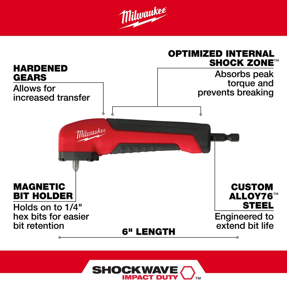 SHOCKWAVE™ Impact Right Angle Adapter