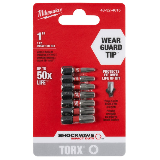 SHOCKWAVE™ TORX® 1” Insert Bit Set - 7PC